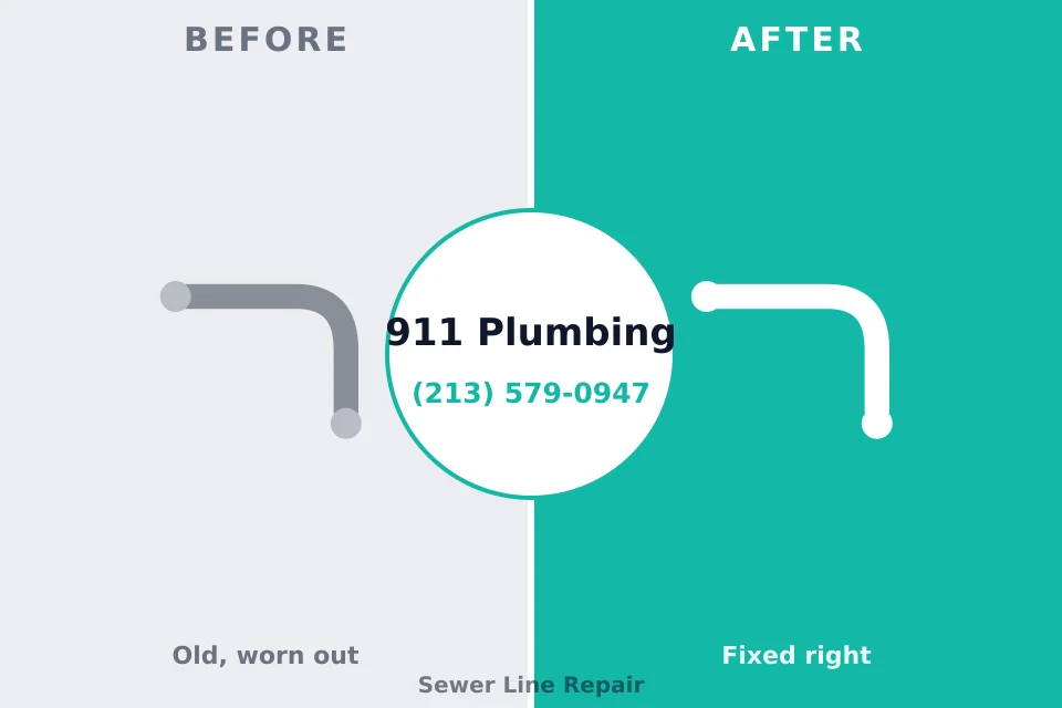 Before and after: plumbing repair Bayard, NE